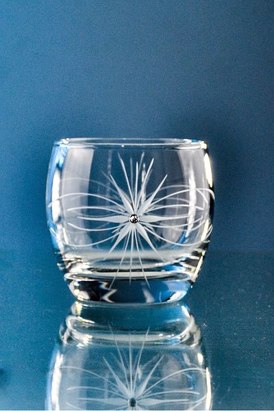 DECOCIA Pudgy 6 Pieces Water and Soft Drink Glass 340cc Mira Patterned