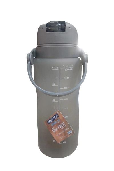 Gıpta Giant Tritan Sports Water Bottle Gray 2200 ml K7575