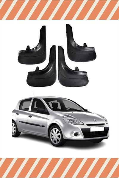FİXFLEX Renault Clio 3 4-Piece Dust Cover Fender Mud Flap