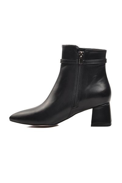 AYAKMOD 266 Cizme negre de damă cu fleece în interior