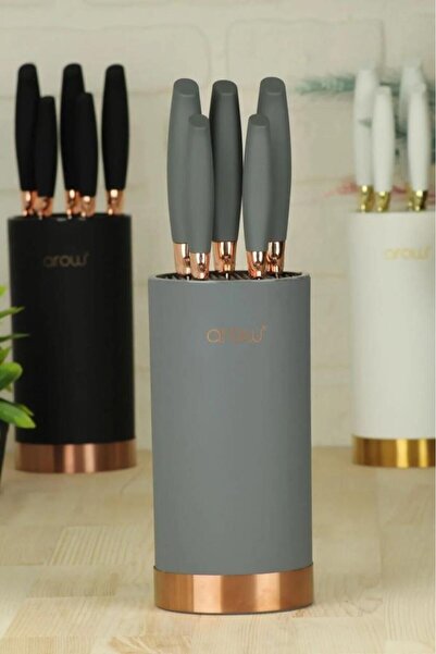 AROW Brenda Lüks Bıçak Seti Gri Renk