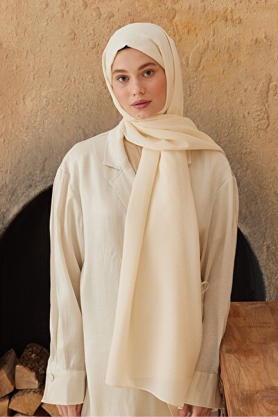 Modakaşmir Σάλι με μοτίβο ζιγκ-ζαγκ σειράς Soft Jacquard