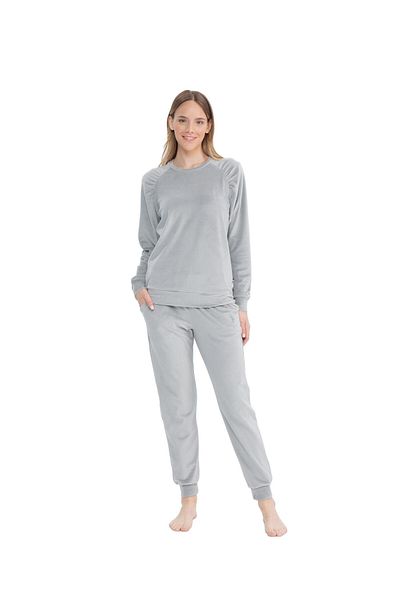 U.S. Polo Assn. BAZA. Polo Assn. Set de pijamale cu mânecă lungă și gât rotund pentru femei S25092