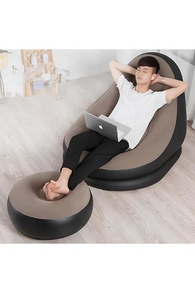 Intex Bb-02 Pouf Inflatable Sofa with Pump