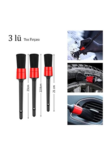 Knitex 3086 Toz Temizleme Fırçası 3 Parça