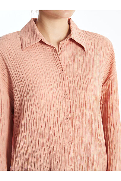 LC Waikiki Γυναικείο πουκάμισο - Μασίφ, Μακρυμάνικο, LCW