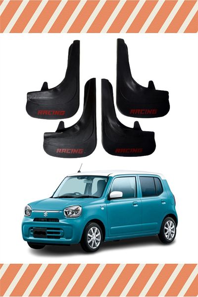 Vireon Suzuki Alto Racing Written 4-Piece Gaiter Mudguard Mud Flap