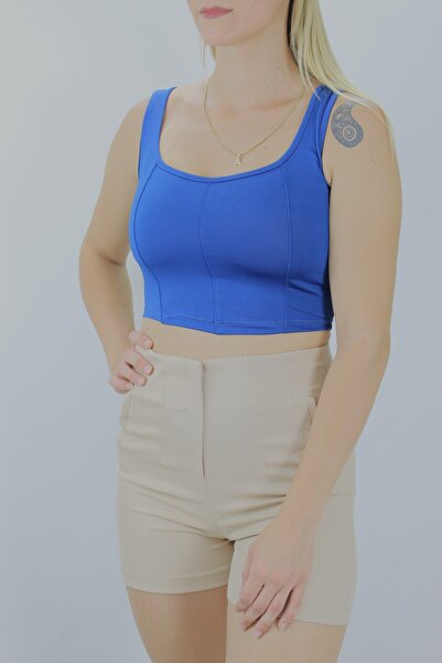 Generic Brand Micro Piece Crop Indigo - Lks2022.25