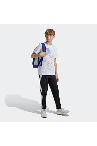 adidas Messi Football Graphic Kids' White Casual T-Shirt