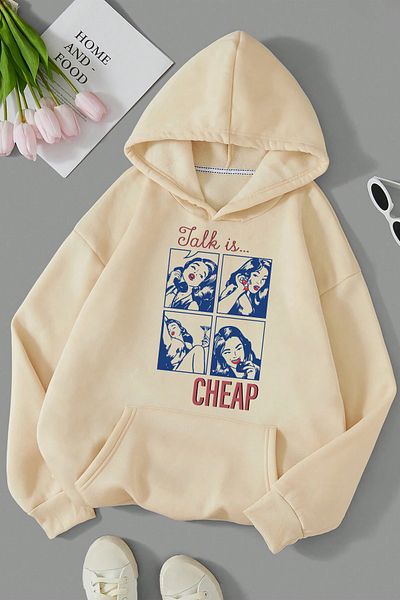 uyguntarz Φτηνό εμπριμέ φούτερ oversize