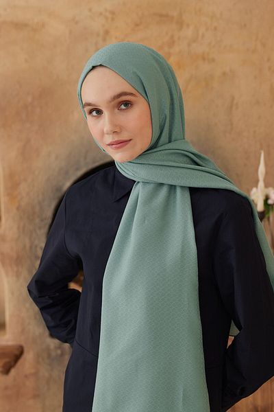 Modakaşmir Şal moale din seria Jacquard cu model de inele