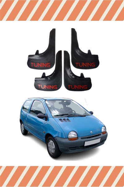 zelmix Renault Twingo Tunning Written 4-Piece Dust Cover Fender Mudflap
