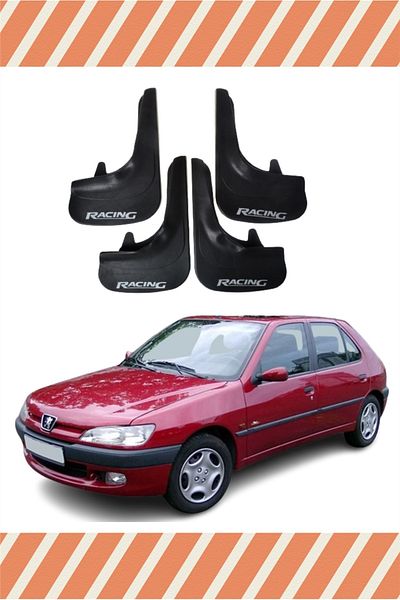 Heda Tex Db Peugeot 306 Hb All Cases Racing Written 4-Piece Dust Cover Mudguard Mudguard