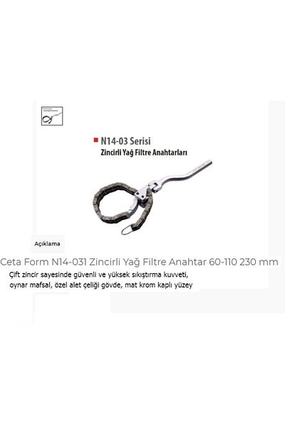 CETA FORM N14-031 Chain Oil Filter - 60-110 230 Mm Wrench