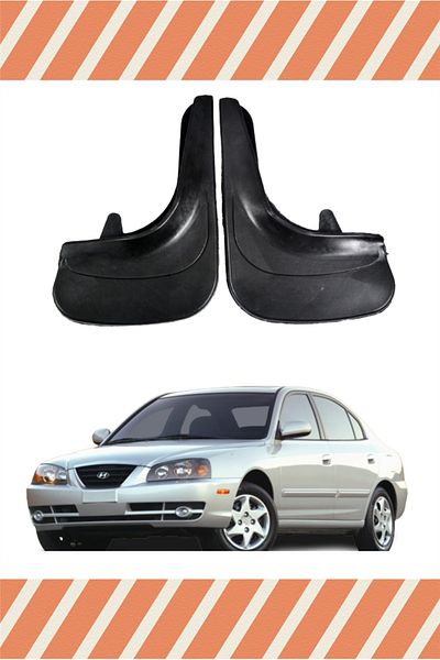 FİXFLEX Hyundai Elentra 2002-2007 2-Piece Dust Cover Mudguard Mudflap