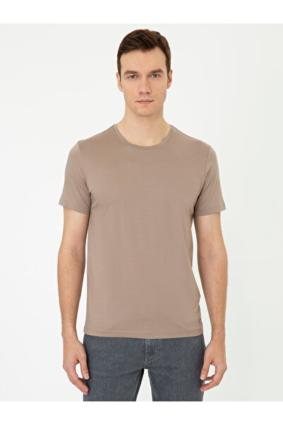 Cacharel Vizon Bisiklet Yaka Slim Fit Basic Merserize T-shirt 50250321-VR052