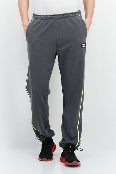Fila Men Sportswear Fit Drawstring Training Sweatpants, Dark Grey