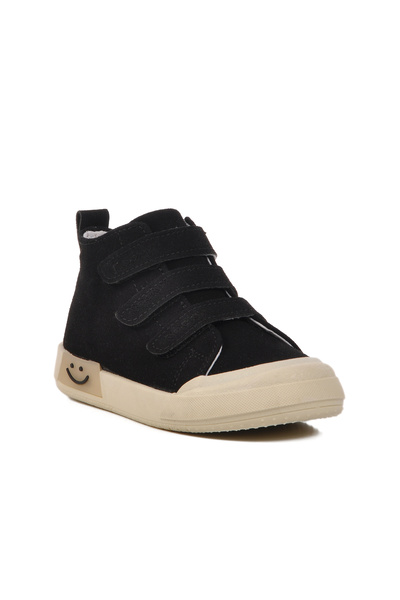 WALKWAY Siyah Unisex Cırtlı Çocuk Sneaker Rocky 34-P