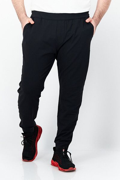 Fourlaps Men Plain Sweatpants, Black