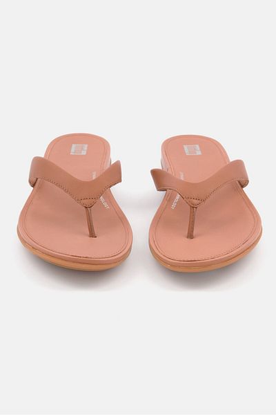 Fitflop Women Gracie Leather Slip On Flats, Tan