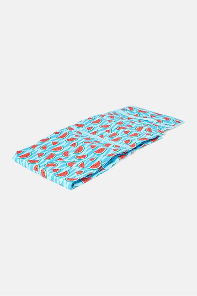 Porta Fruity Fresh Watermelon Outdoor Picnic Blanket, Blue