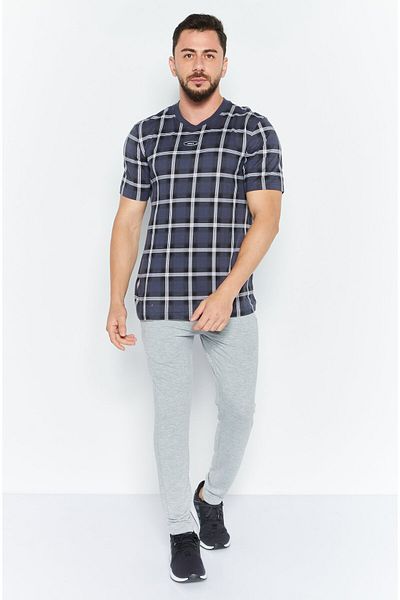 Adidas Originals Men Sportswear Fit Short Sleeves Outdoor T-shirt, Grey Combo