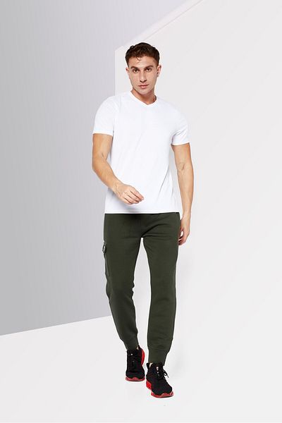 DKNY Sport Men Sportswear Fit Brand Logo Jogger Pants, Olive