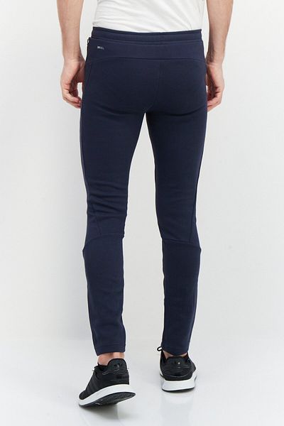 Puma Men Slim Fit Brand Logo Training Track Pants, Navy