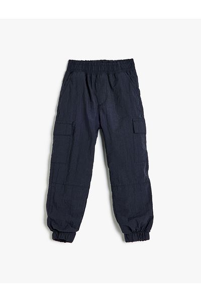Koton Elastic Waist Jogger Cargo Pants - Pocket Detailed