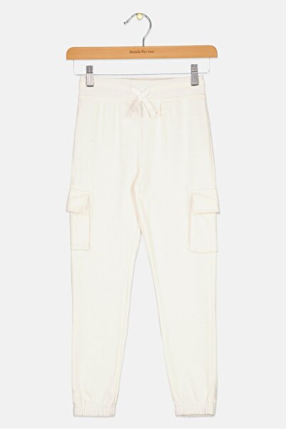 Nautica Kids Boy Plain Jogger Pants, White