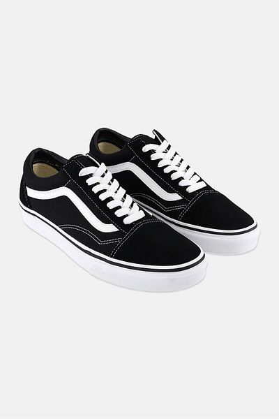 Vans Women Old Skool Lace Up Skate Shoes, Black