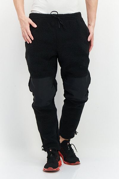 Fourlaps Men Regular Fit Drawstring Textured Sweatpants, Black