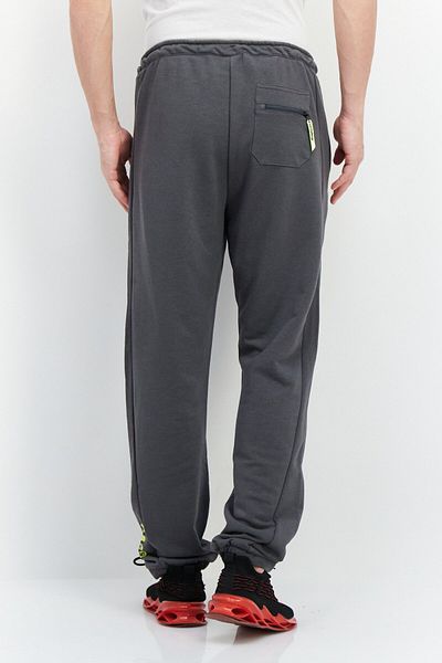 Fila Men Sportswear Fit Drawstring Training Sweatpants, Dark Grey