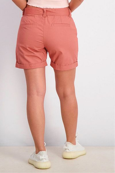 Sinsay Women Side Pocket Belted Shorts, Rust