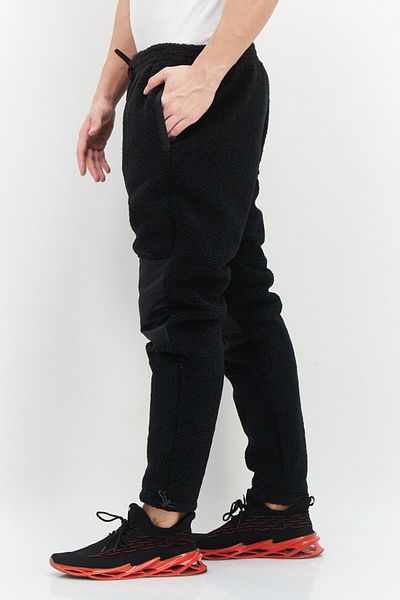 Fourlaps Men Regular Fit Drawstring Textured Sweatpants, Black