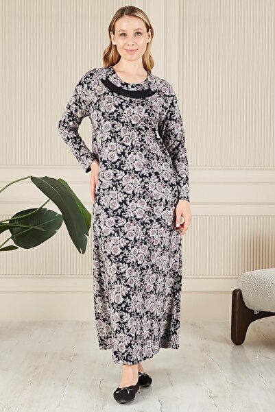 Ferace Γυναικείο φόρεμα με λαιμόκοψη σε μεγάλο μέγεθος