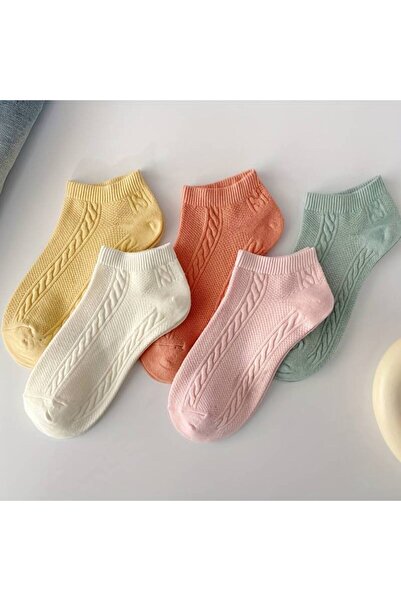 Gürhan Çorap 5 Πακέτα Καλοκαιρινές Αθλητικές Κάλτσες Koton - Βαμβακερές, Μικτ...