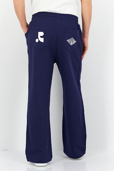 Esprit Men Regular Fit Graphic Sweatpant, Blue