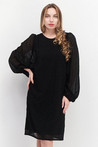Esprit Women Textured Midi Dress, Black
