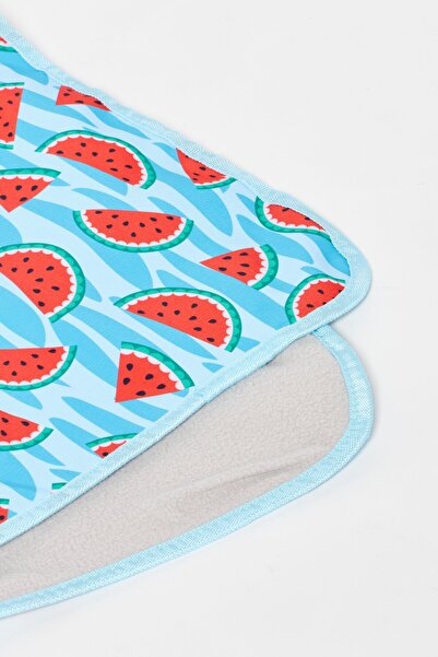 Porta Fruity Fresh Watermelon Outdoor Picnic Blanket, Blue