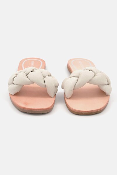 Kenneth Cole Women Brand Logo Slip On Flats, White