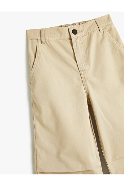 Koton Elastic Cotton Parachute Pants - Pockets and Legs