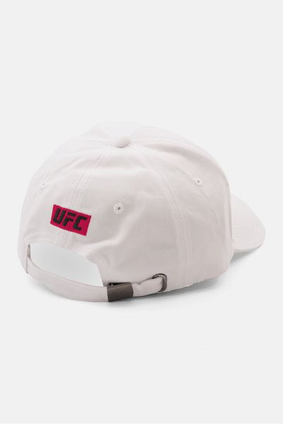 UFC Men Brand Logo Adjustable Baseball Cap, White