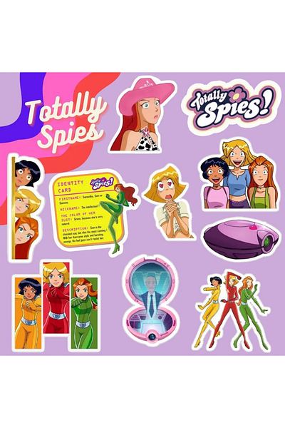 Pufidik Totally Spies Sticker Set - Laptop, Notebook and Phone Labels