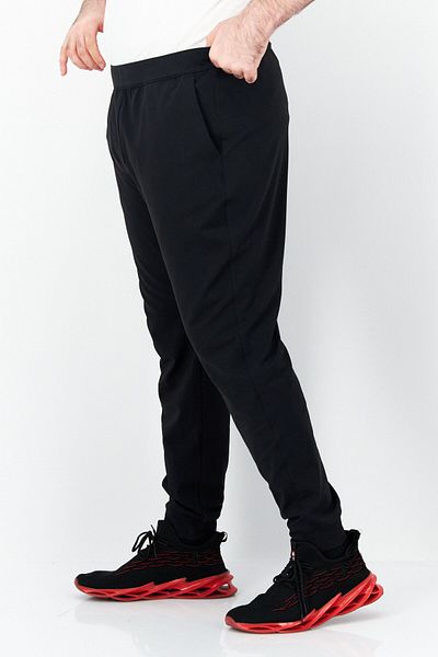 Fourlaps Men Plain Sweatpants, Black