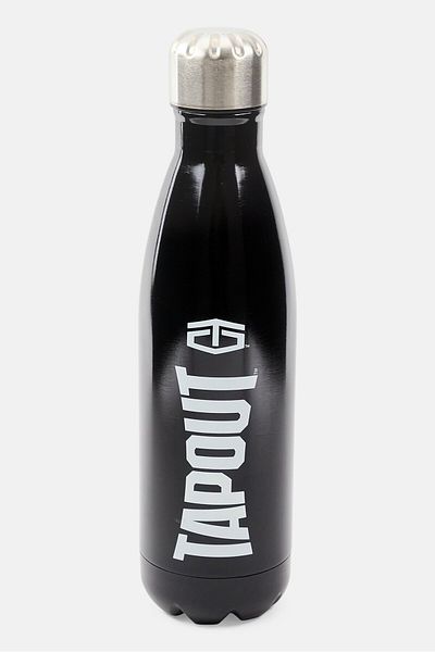 Tapout Stainless Steel Water Bottle, Black