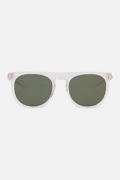 Nike Men Flatspot 903 52 Round Sunglasses, White