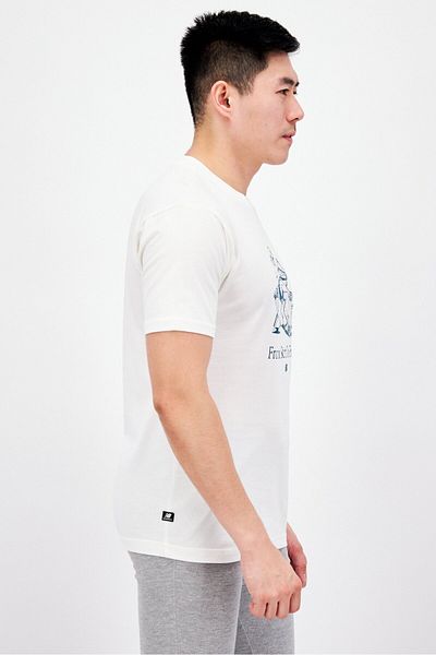 New Balance Men Sport Fit Short Sleeve Outdoor T-Shirts, Off White