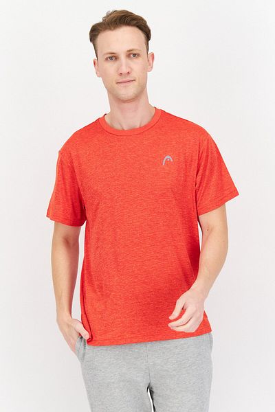 Head Men Sportswear Fit Short Sleeve Brand Logo Training T-shirt, Red