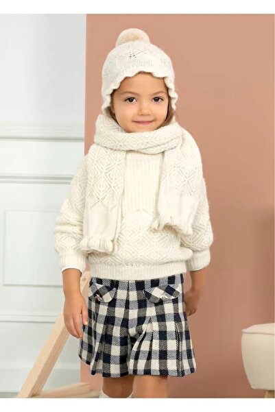 Abel & Lula Abel&lula kız çocuk kışlık ekose şort etek 5764